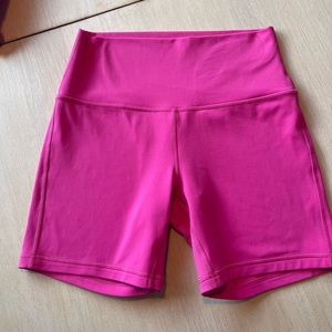Lululemon 6 in align shorts sonic pink size 8